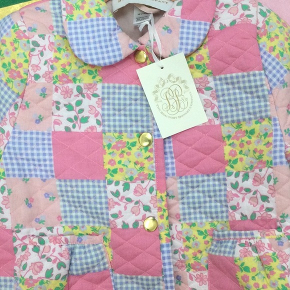 Kendall Quilted Coat - Braselton Bows (Romany Rose) with Romany Rose